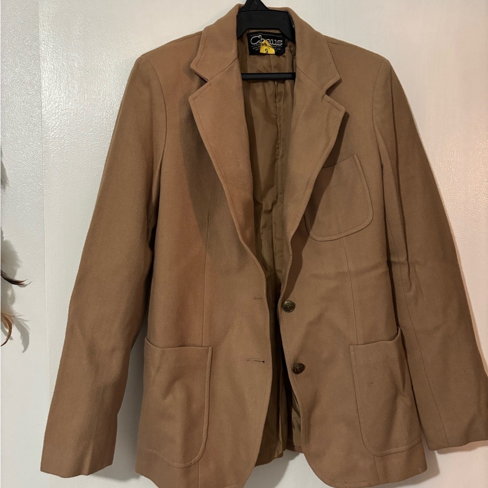 Chaus Camel Wool Blend Jacket